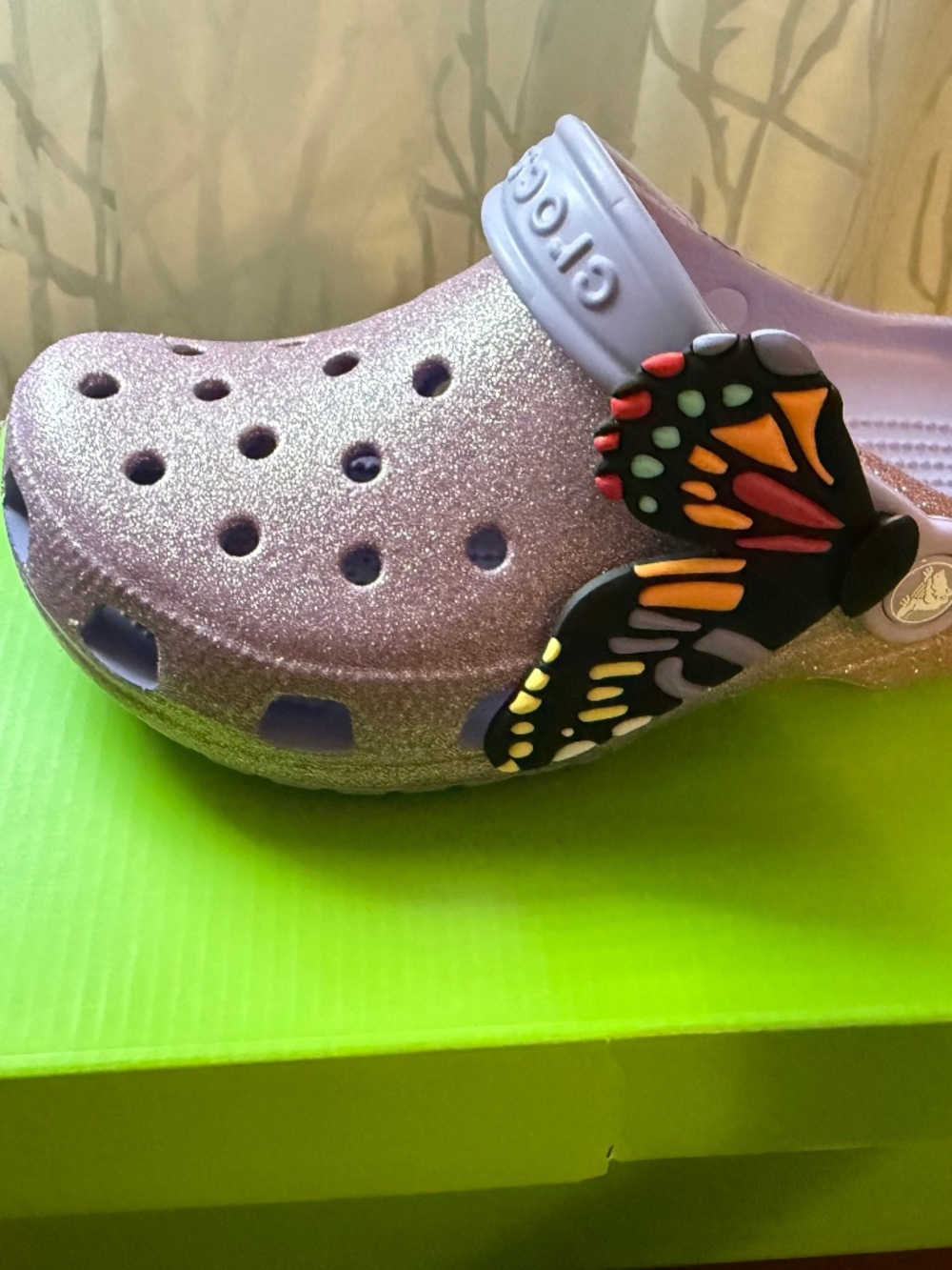 Crocs Girls Glitter Shoes-J4